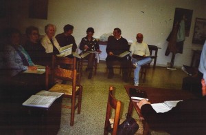 Aprile 2007 prove del coro Amicizia Sarda presso il Circolo02